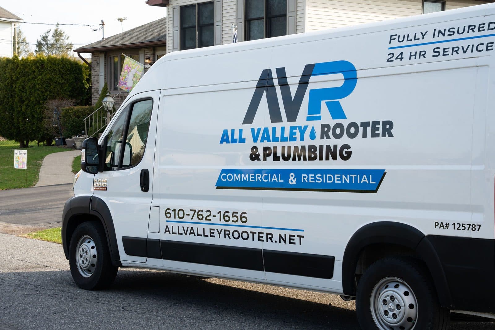 All Valley Rooter & Plumbing branded service van